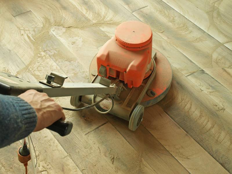 Sablage plancher Hochelaga