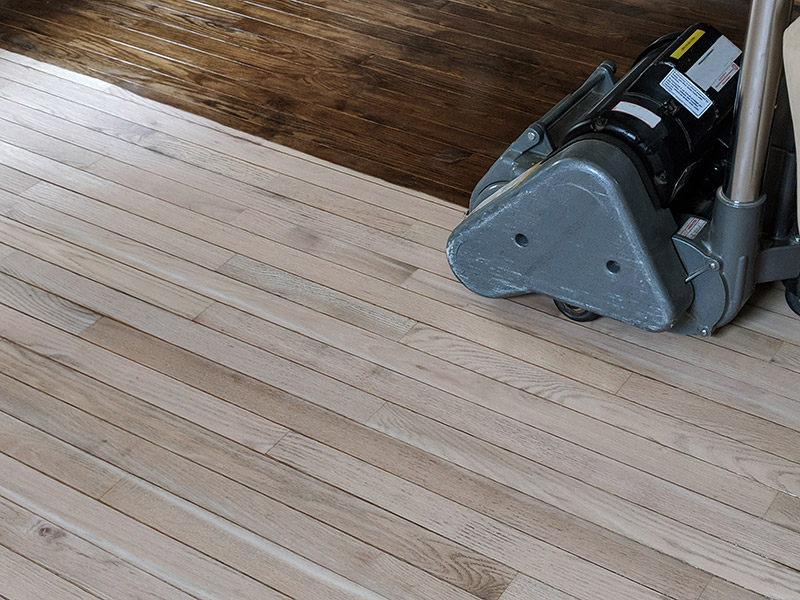 Sablage plancher résidentielle Boucherville